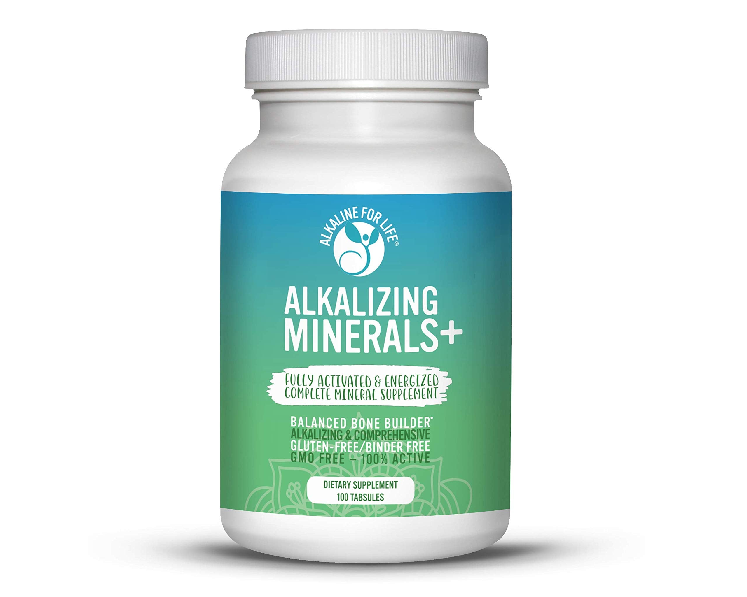 Alkaline for Life Alkalizing Minerals+ | Bioavailable Calcium, Magnesium & Potassium | pH Balance Support | Citrate, Malate & Glycinate Forms | No Fillers | Gluten-Free, Non-GMO | 100 Count Tabsules