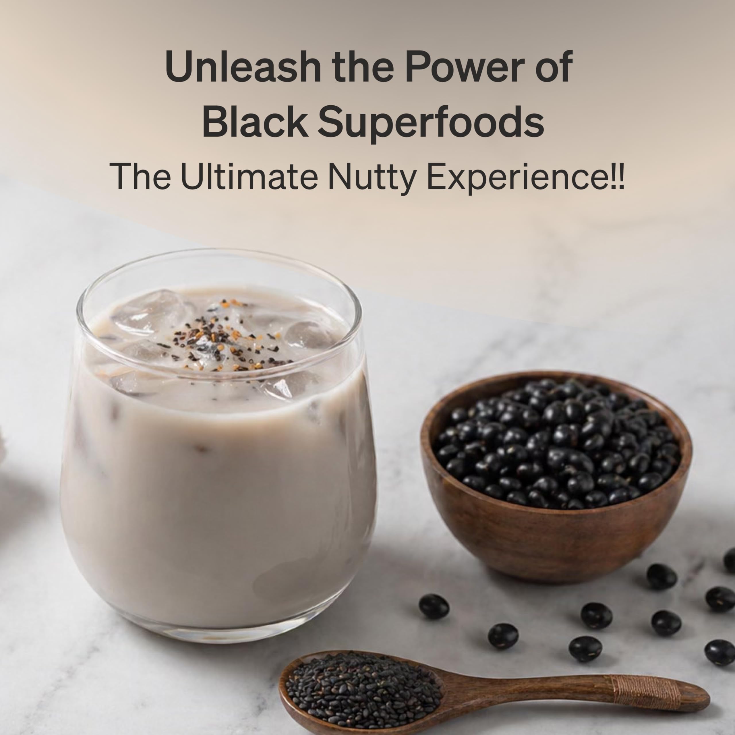 Damtuh Misugaru Powder Drink Mix – Korean Black Grain Blend with Roasted Black Rice, Bean & Sesame, Latte-Style Drink, Caffeine-Free, 20g x 40 Stick Packs