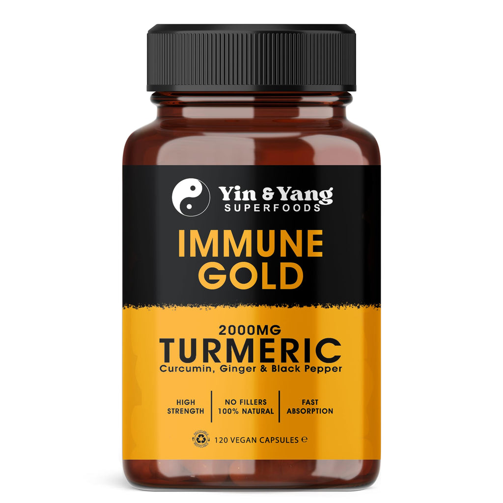 Turmeric Capsules 2000mg | Ginger & Black Pepper | Joint Support