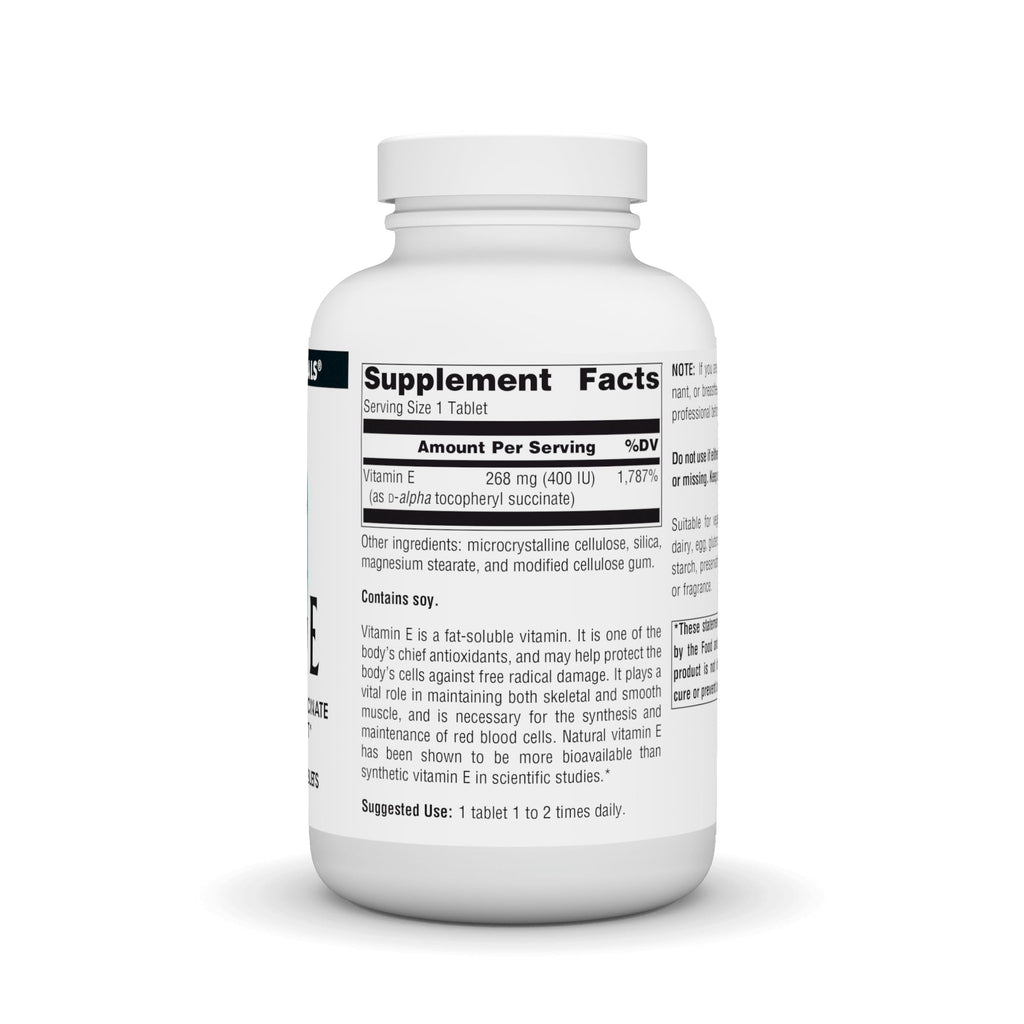 Source Naturals Vitamin E, 400 iu Fat-Soluble Antioxidant - 250 Tablets