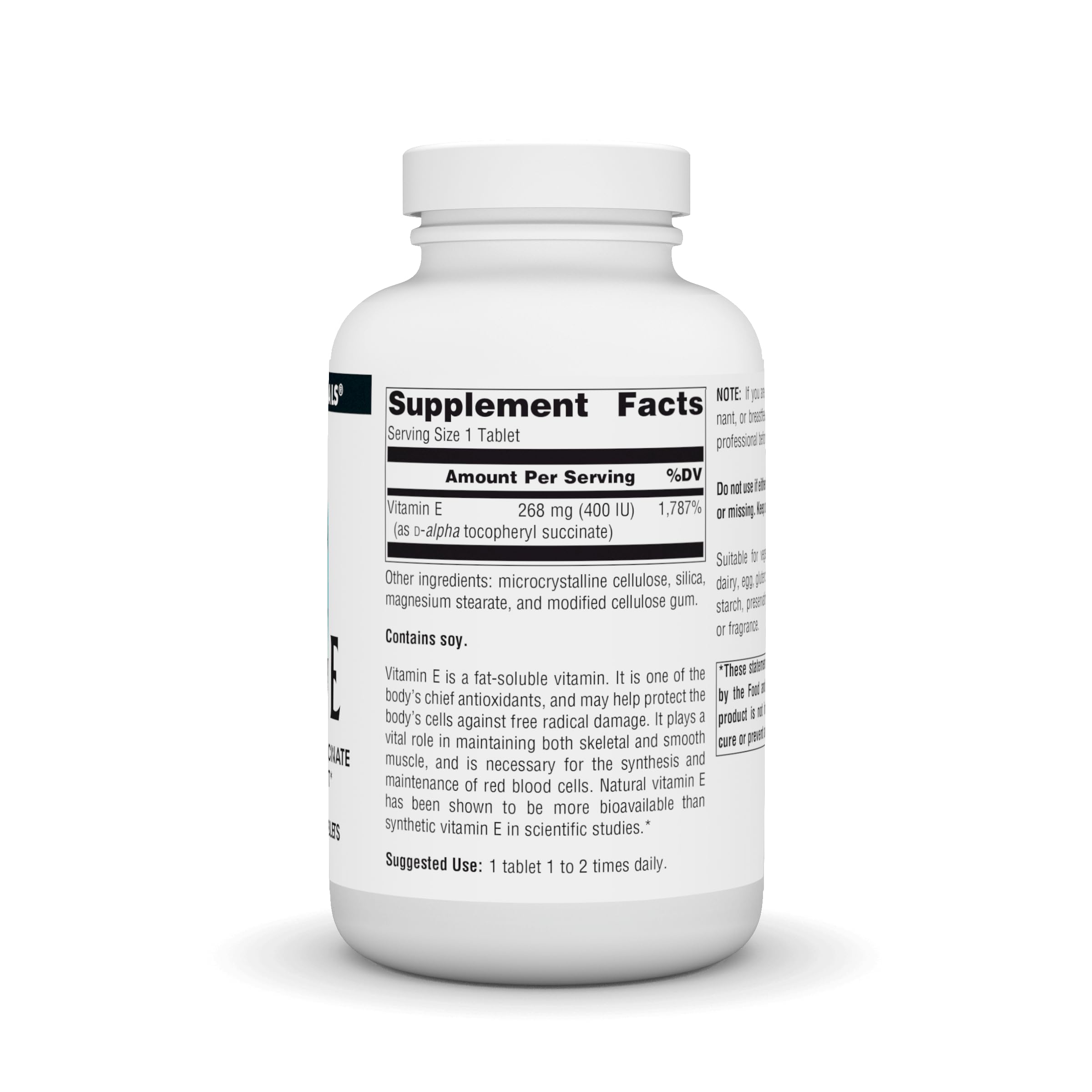 Source Naturals Vitamin E, 400 iu Fat-Soluble Antioxidant - 250 Tablets