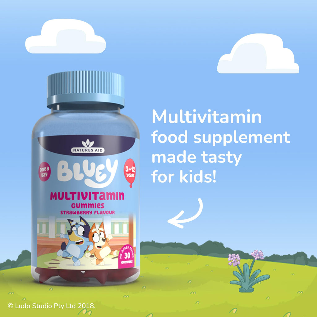 Bluey Kids Multivitamin Gummies for Children – 30 Vitamin Gummies