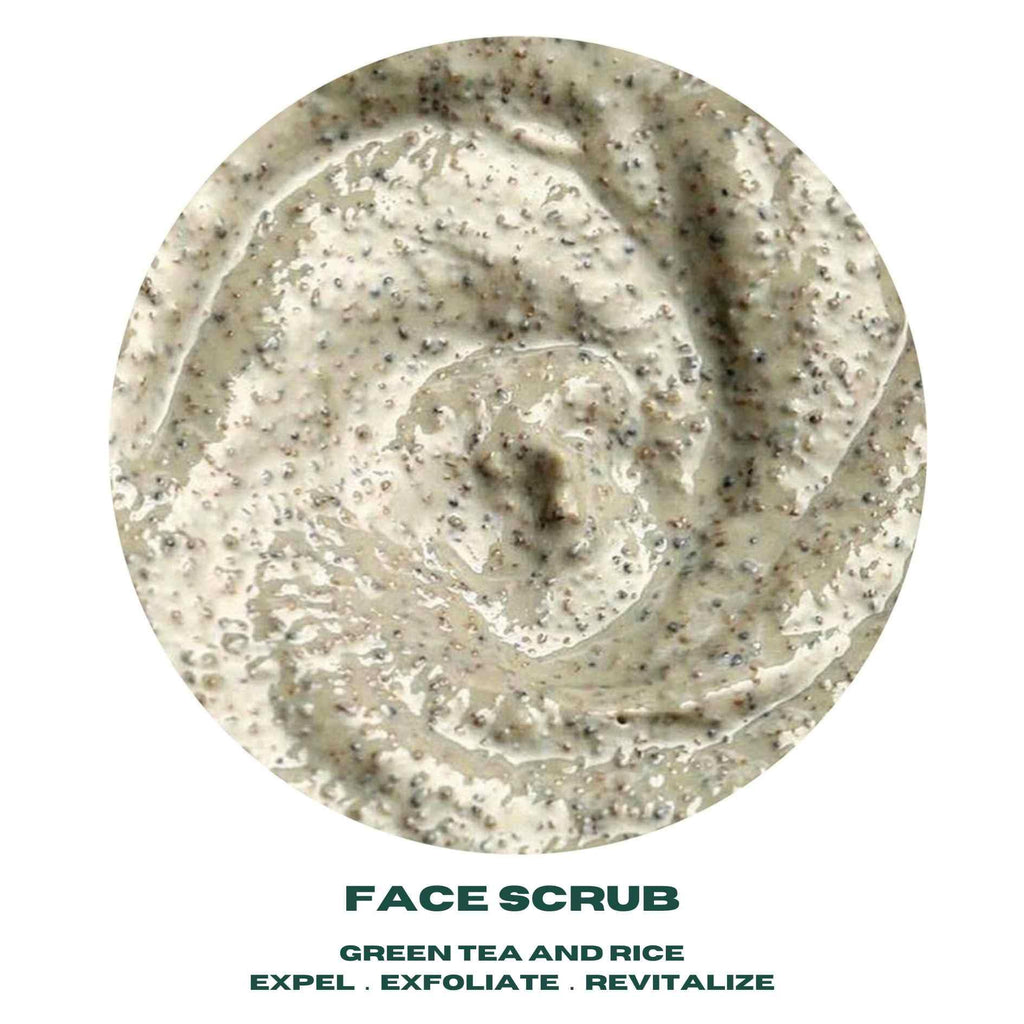 Urth Men's Exfoliating Face Scrub with Green Tea & Rice (4 oz), Deep Cleansing, Minimizes Blackheads, Smooths Skin, Daily Facial Scrub for Sensitive Skin, Exfoliator for Men, Revitalizes & Refresh
