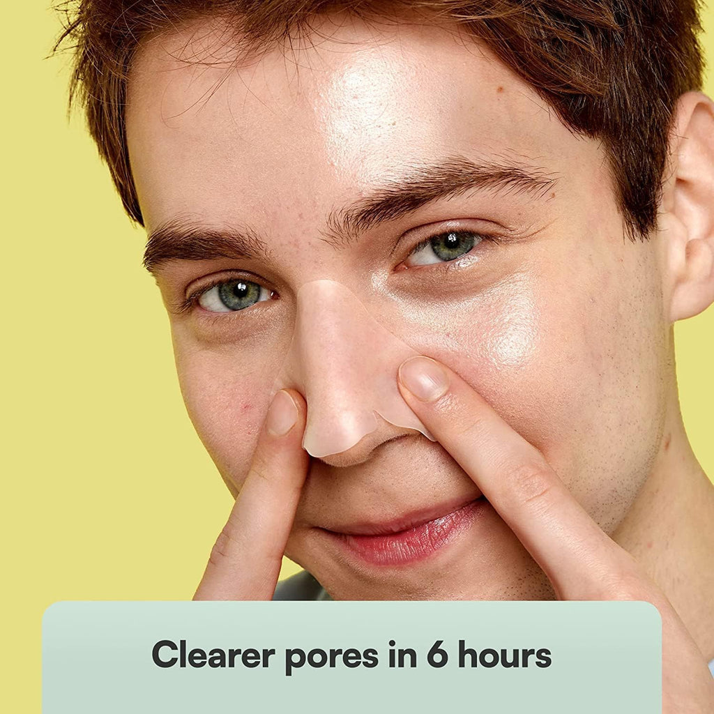 SKIN CHOICE Pore Strips - Breakout Patch Classic Nose Hydrocolloid Patches to Unclog and Shrink Pores, Nose Patch Absorbs Oil, Pimple Spot Blackhead Remover, Vegan (5 Count)