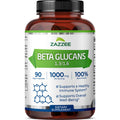 Zazzee Extra Strength 1,3/1,6 Beta Glucans, 1000 mg, 100% Concentrated, 90 Vegan Capsules, Supports a Healthy Immune System, 100% Vegetarian, All-Natural and Non-GMO