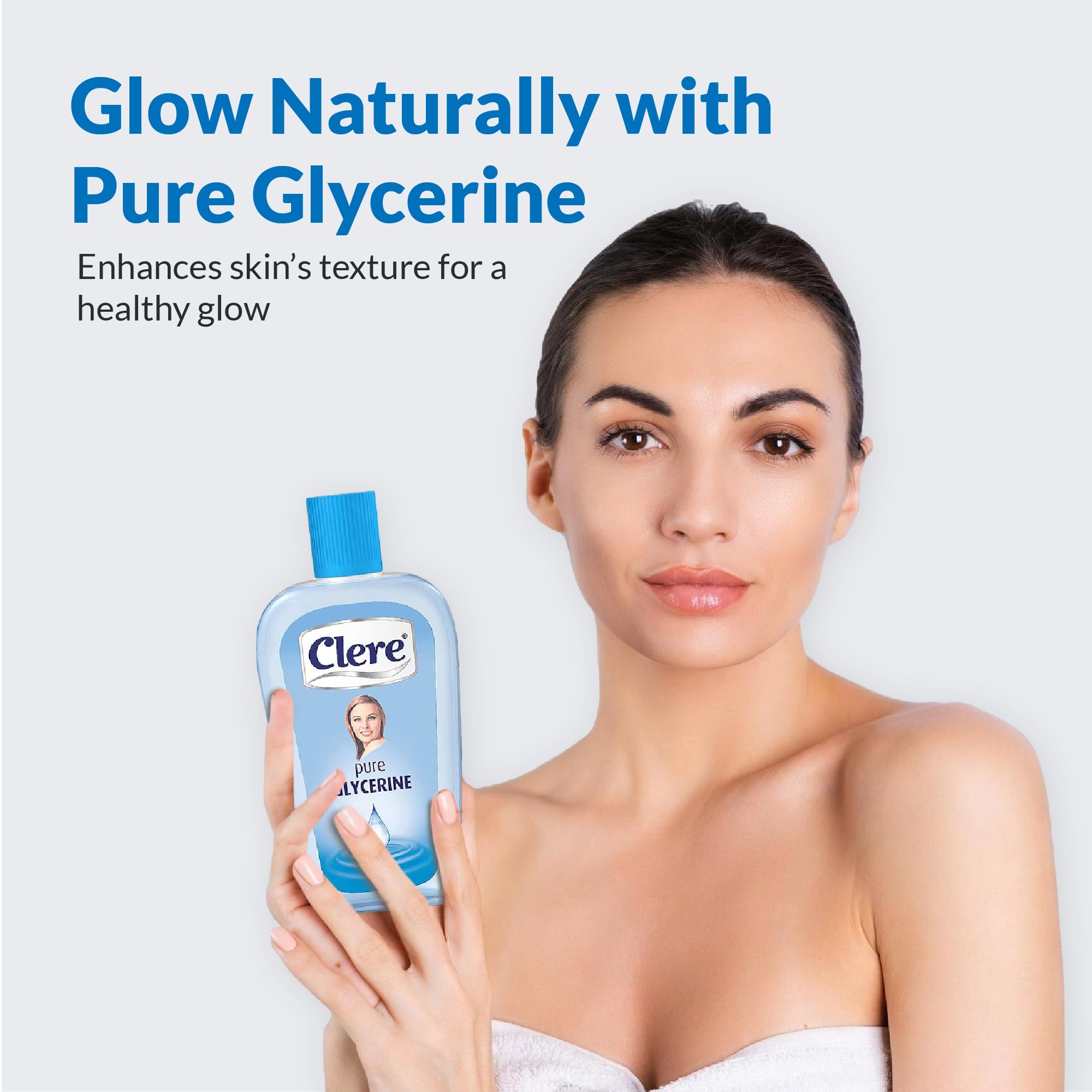 CLERE Pure Glycerine Liquid for Skin Moisturizing, Softening - 6.76 fl oz