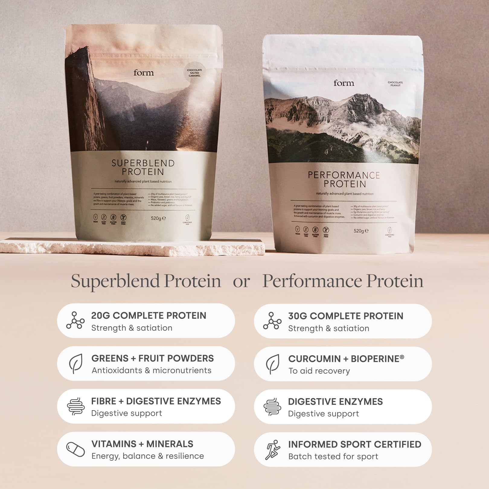 Form Superblend - Vegan Protein Powder, 20g Plant Protein (Vanilla)