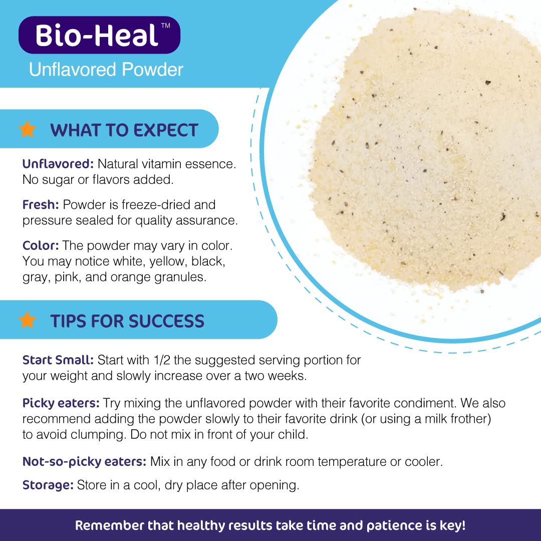 Aspire Nutrition 5-in-1 Bio-Heal® Probiotic for Kids, Men & Women - Best Supplement for Brain Function, Gut Health & Constipation - Shelf Stable & Fortified with Vitamin, Mineral & Prebiotics - Powder