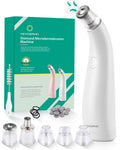 NEWDERMO 2-in-1 Microdermabrasion Machine for Facial, Diamond Microdermabrasion Device USB Rechargeable - Advanced Home Facial Treatment Machine (White)