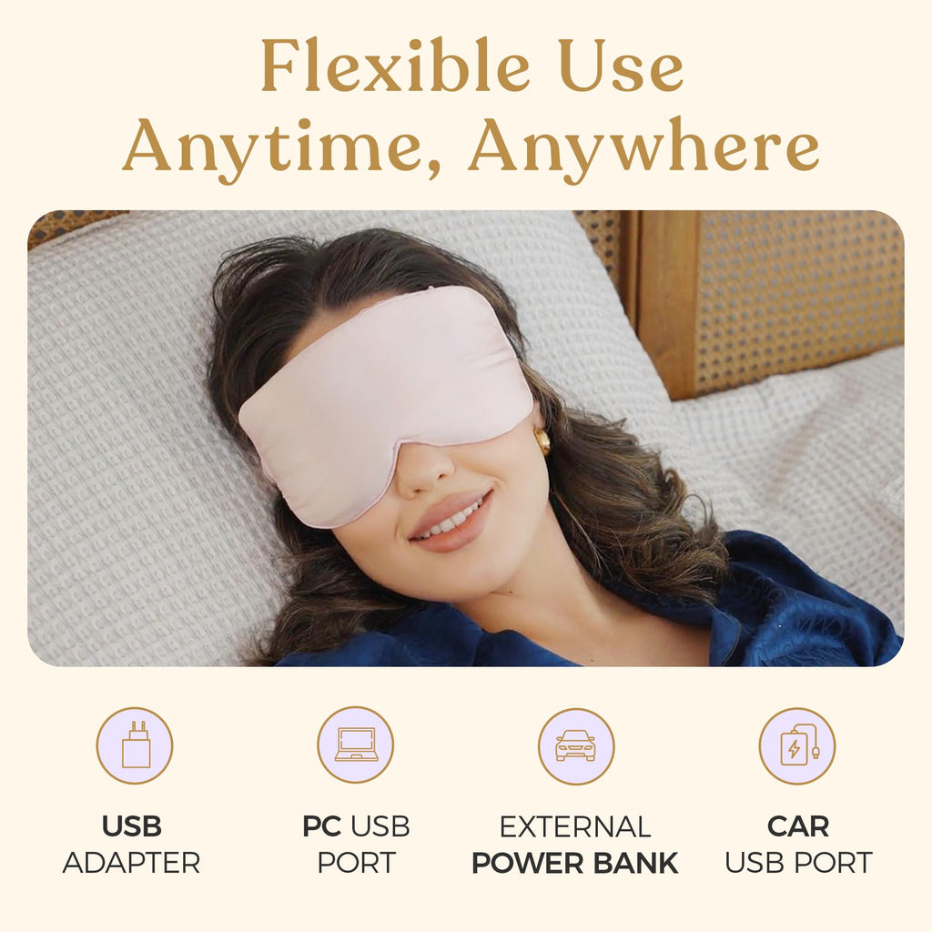 DiviniTi Heated Eye Mask - Moist Heat Warming Compress for Dry Eye Relief & Stye Treatment