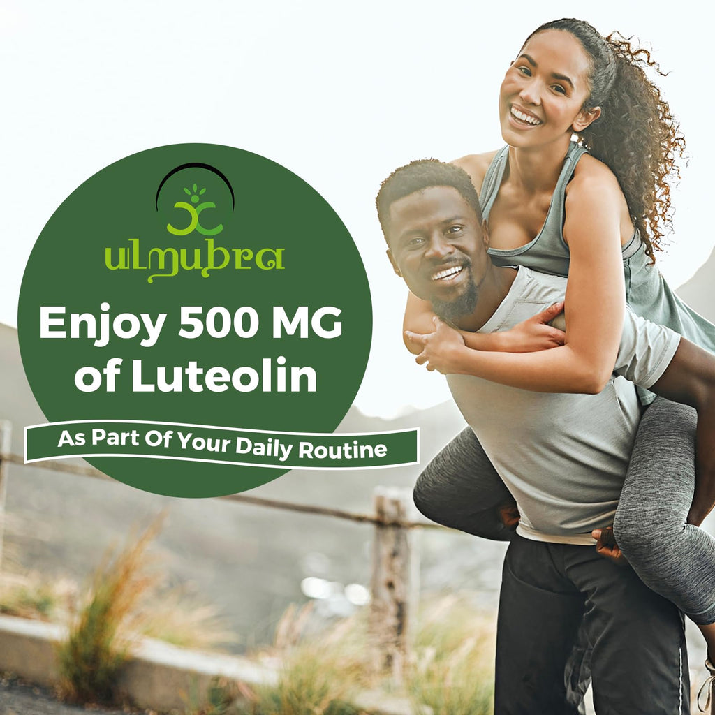 Ulmubra Liposomal Luteolin 500MG, Maximum Absorption, Potent Flavonoid, 120 Softgels, Luteolin Supplement, Non-GMO, Gluten Free