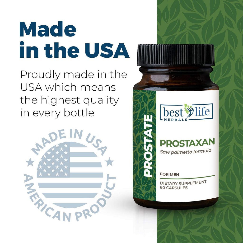 ProstaXan Saw Palmetto Supplement for Men’s Prostate and Bladder Health - 2 Bottles