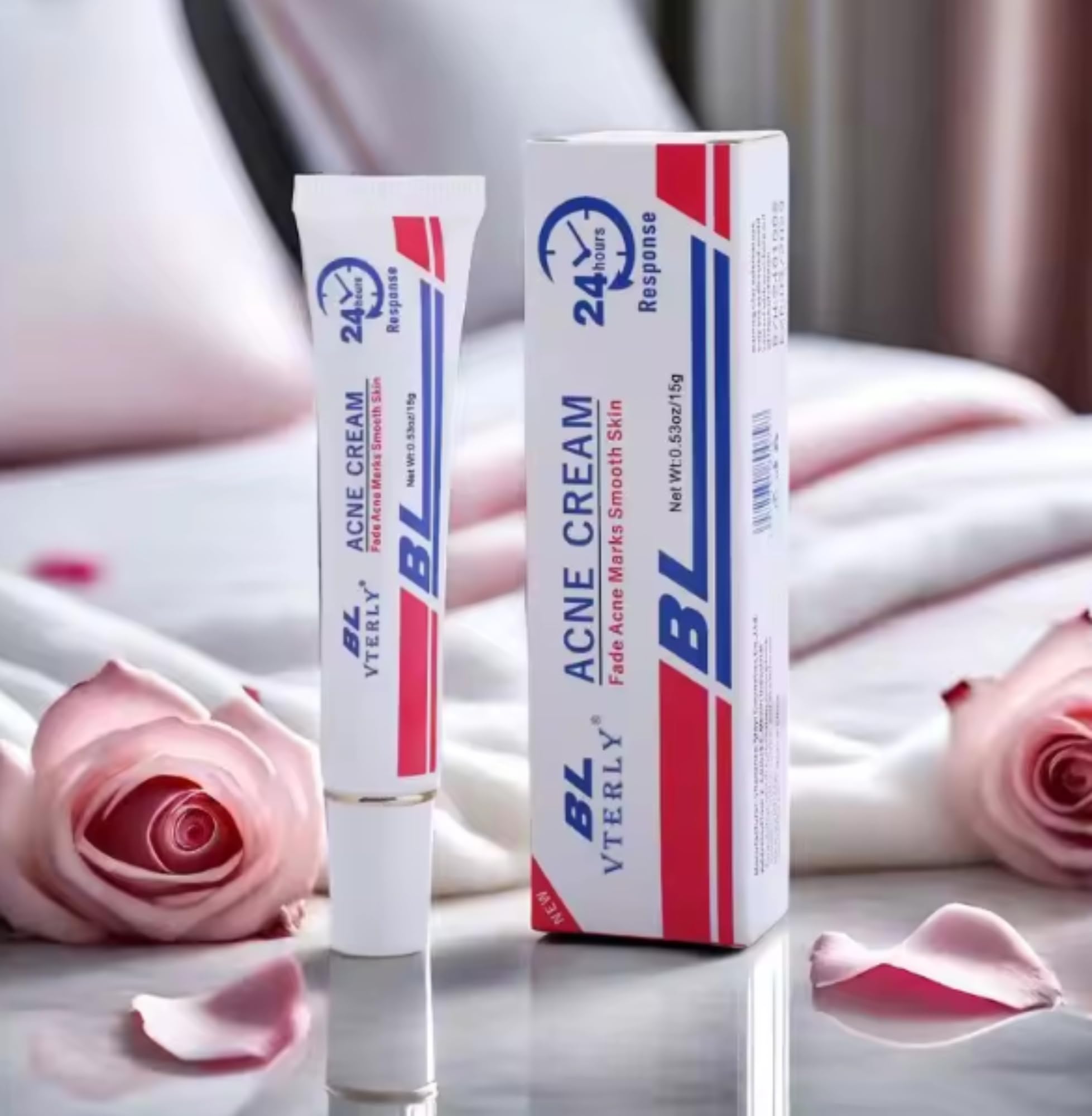 Acne Cream Scar Treatment Fast Acting - 24-Hour Spot Reduction, Anti Acne Formula, Sensitive Skin Safe, Includes Rapid Acne Scar Removal, Moisturiser, Deep Pore Cleansing - 15g