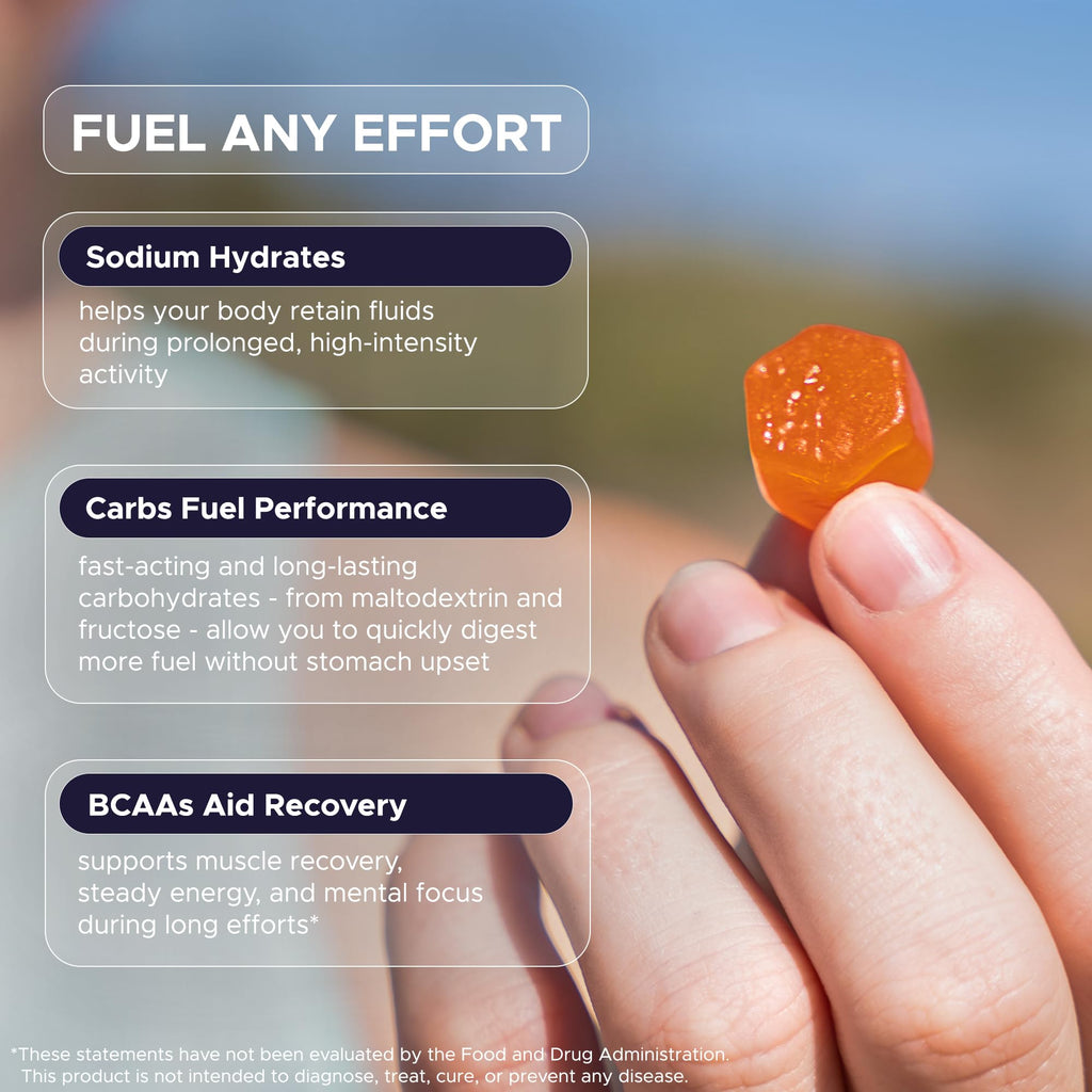 GU Energy Chews, Assorted Flavors - 12 Bags (24 Servings Total)