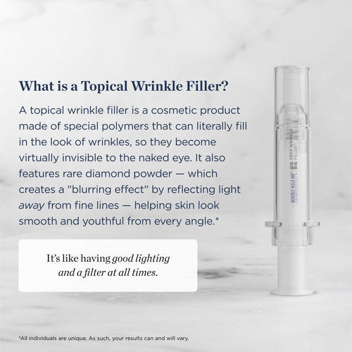 Beverly Hills MD Deep Wrinkle Filler- Decrease Appearance of Deep Wrinkles on Contact, Anti-Aging Serum for Smooth, Lifted Complexion- Helps Correct Fine Lines & Creases w/Diamond Dust & Polymers