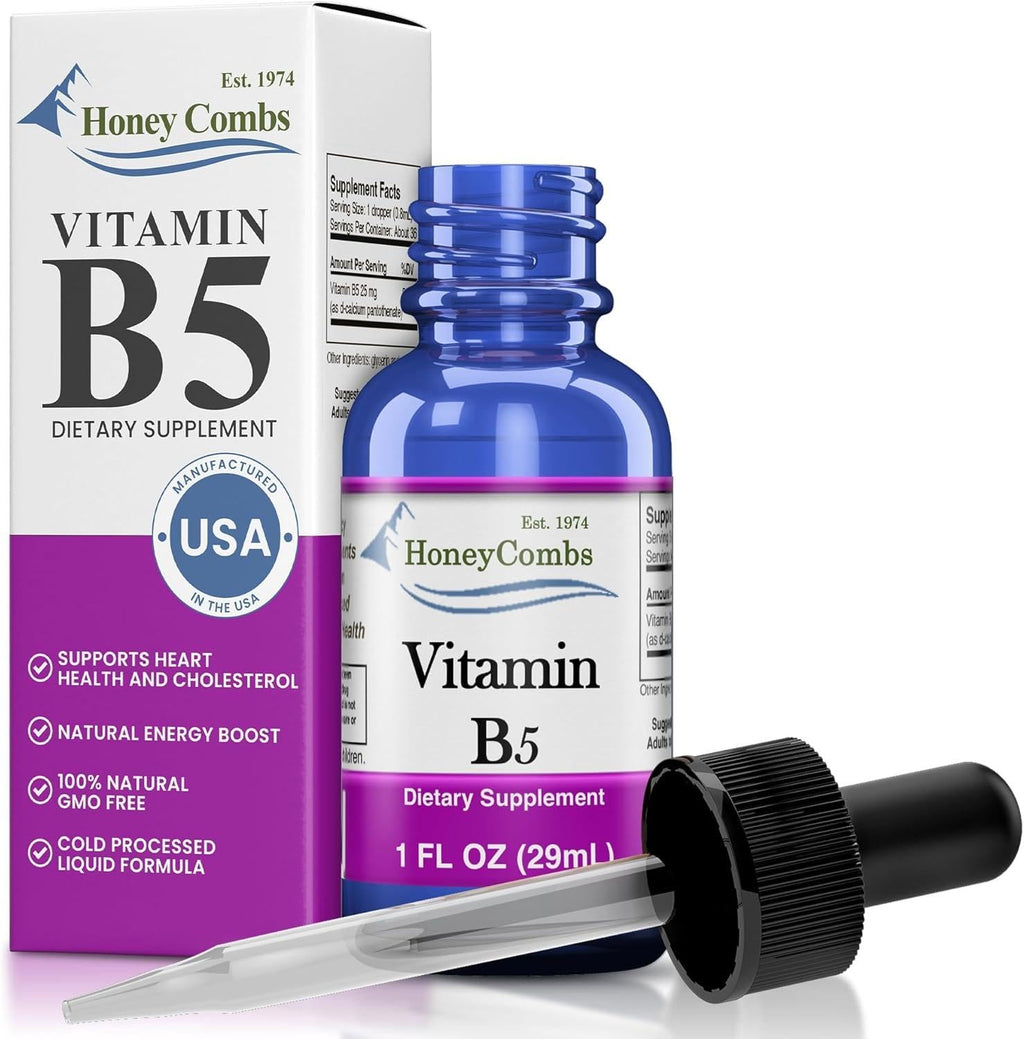 Vitamin B5 Liquid Drops Pantothenic Acid, 1oz