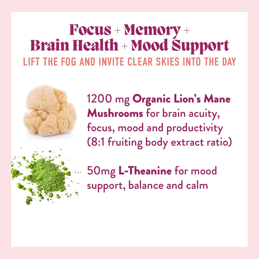 Microjoy Concentrate Gummies – Focus, Memory, Brain Health & Mood Support Supplement – Vegan, Non-GMO, Gluten-Free - Lemon Flavor (30 Servings)