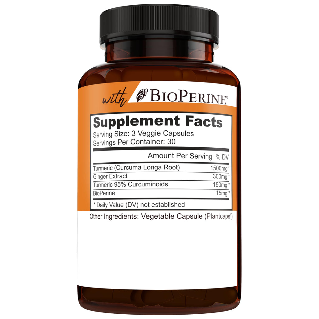 NEW AGE Turmeric Curcumin Capsules - Standardized Curcuminoids - Non-GMO, Gluten Free 180 Count (Pack of 2)