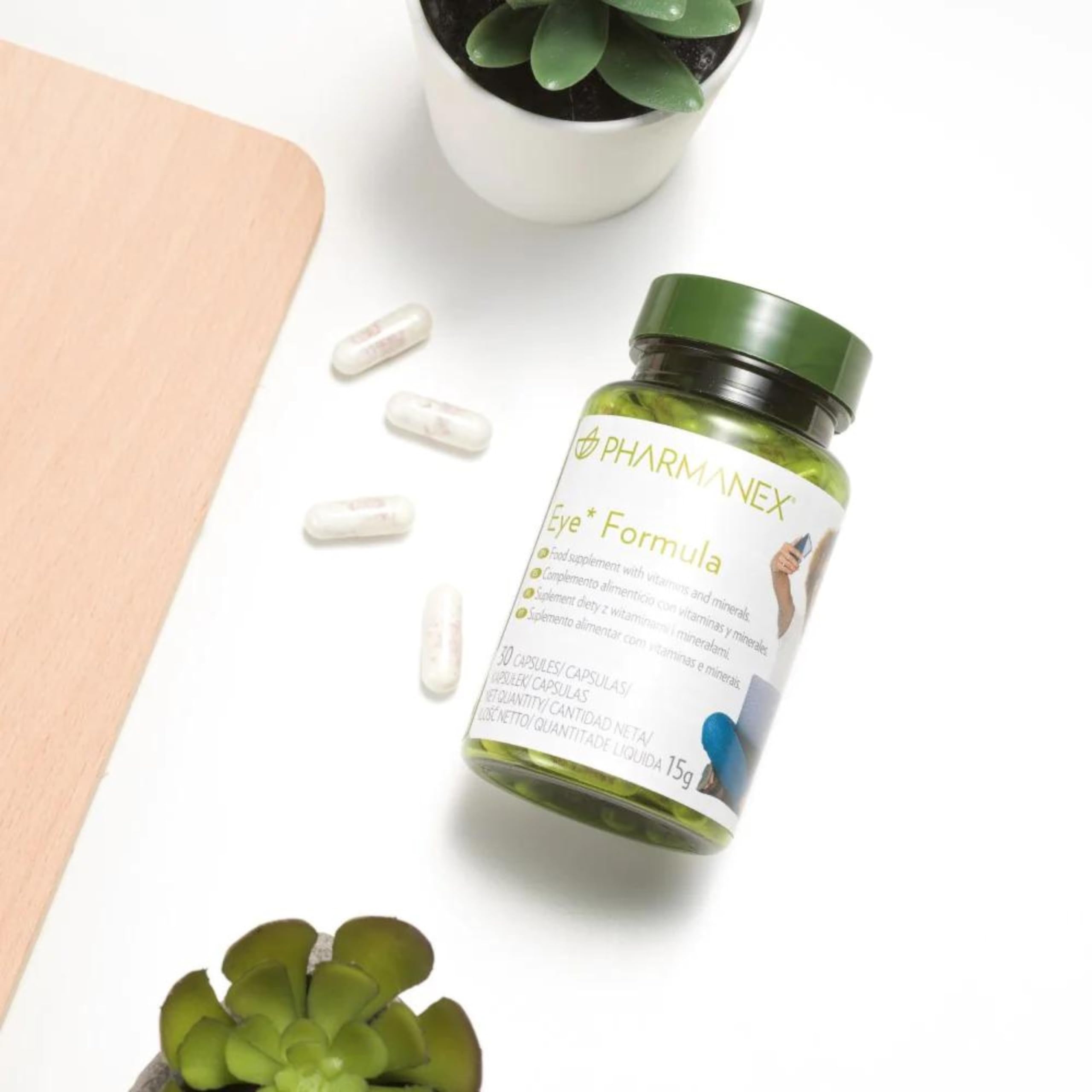 Nu Skin Eye Formula- Eye Support Dietary Supplement | Eye Health Formula, Blue Light Defense, Macula Protection | Complementary Nutrients for Clear Vision | Daily Eye Care (60 Capsules)