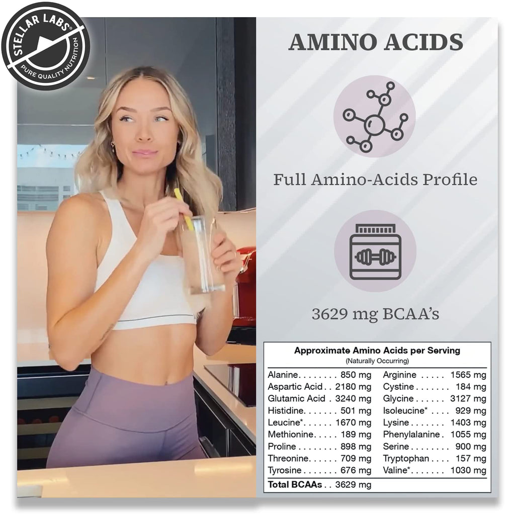 Stellar Labs Vegan Protein Powder with BCAA's & Antioxidants | Certified Low FODMAP, Non GMO, Gluten Free, Soy Free, Low Carb, with Stevia | Lean Plant Based Protein Powder Shakes | Chocolate