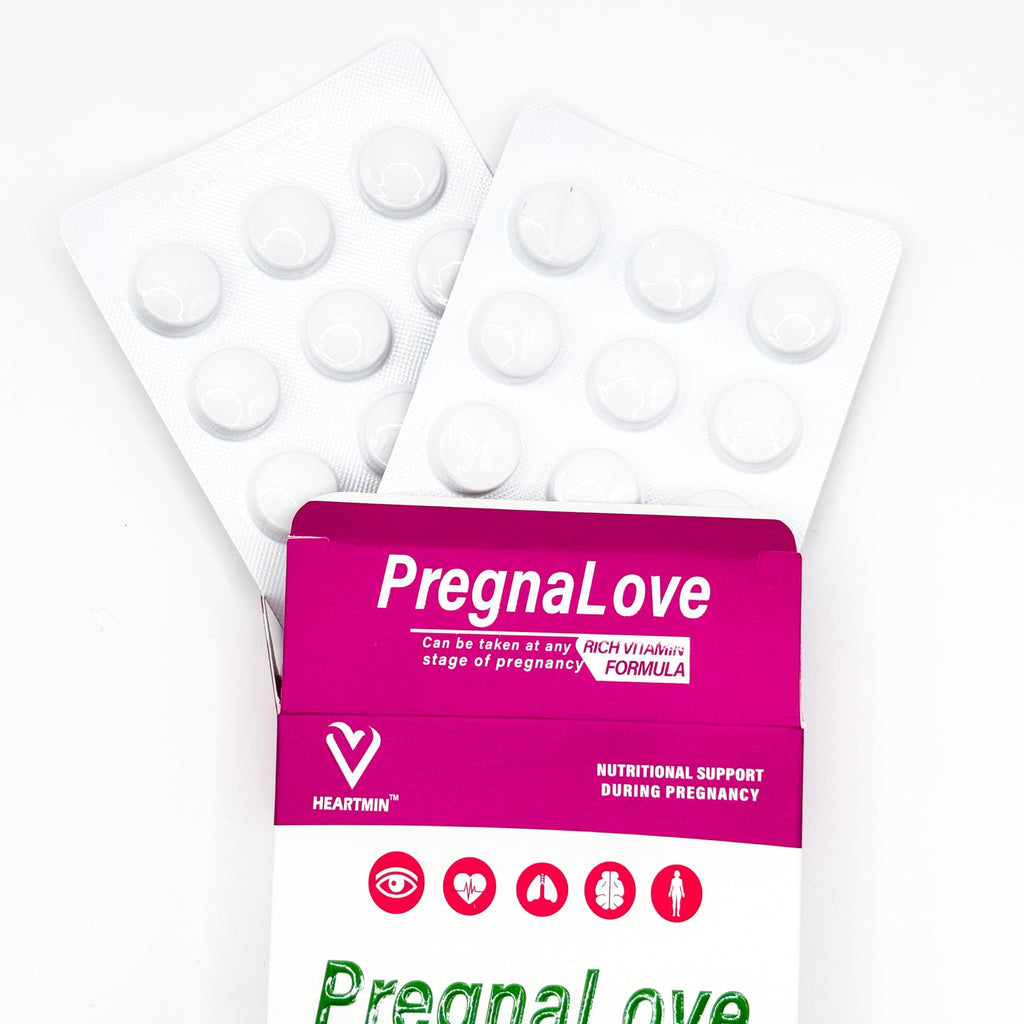 PregnaLove Original Pregnancy Support Vitamins Tablets - Conception & Fertility Prenatal Care for Women, Supplement with Added Omega-3, Zinc, Vitamin D & Iron