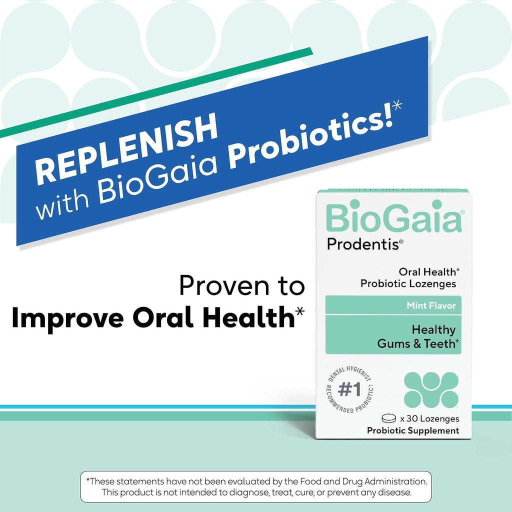 BioGaia Prodentis 3-Pack | Dental Probiotic Lozenges | Promote Healthy Gums & Teeth | Defend Against Dental Problems | Replenish Oral Microbiome | Improve Oral Health | Mint Flavor | 90 Day Supply