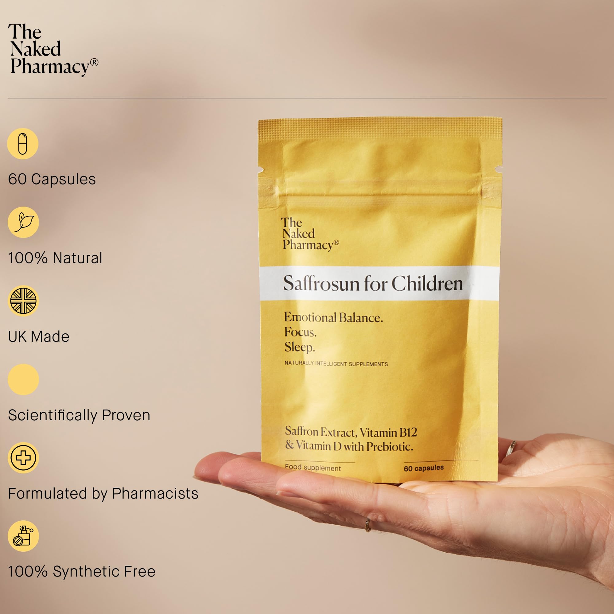 The Naked Pharmacy Saffrosun for Children for Mood & Focus