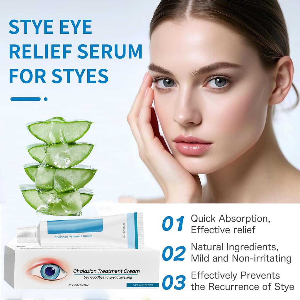 2PCS Chalazion & Blepharitis Treatment Eye Cream, Chalazion Eye Treatment, Eyelid Cream for Blepharitis, Stye Treatment for Dry Eyes, Moisturizing Eyelid Cream for Daily Eye Care, Soothe, Hydrate