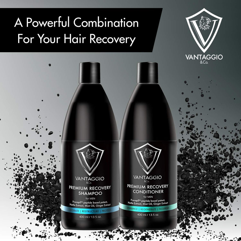Vantaggio - Premium Shampoo & Conditioner Set – Stops Hair Loss – Boosts Hair Growth and Thickening – Procapil – DHT Blocker fights thinning and Alopecia
