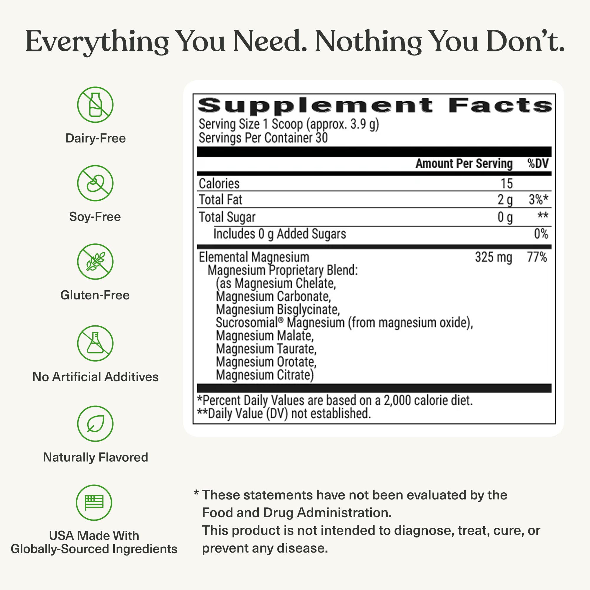 BIOptimizers Magnesium Breakthrough Drink - 8 Forms of Magnesium, Electrolytes, Sleep Health, Stress, Muscle Recovery, Heart Support | Glycinate, Citrate, Malate - Unflavored