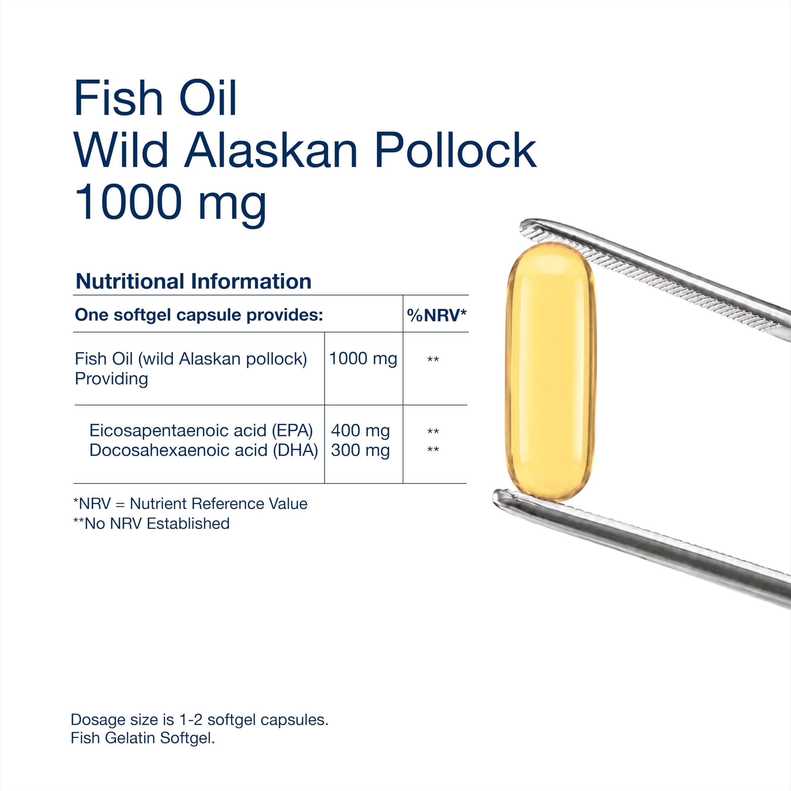 Natroceutics Omega 3 Fish Oil Pure and Wild, High Strength, 400mg EPA 300mg DHA, Triglyceride Form, Wild Alaskan Pollock, TOTOX Max 5-60 Softgel Capsules