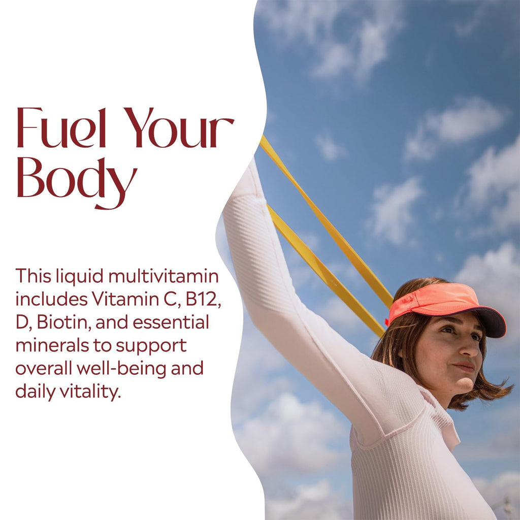 PURE Daily Build Liquid Multivitamin & Mineral/Herbal Dietary Supplement with Superfruits - 1 Bottle of 32 Fl Oz (946ml)