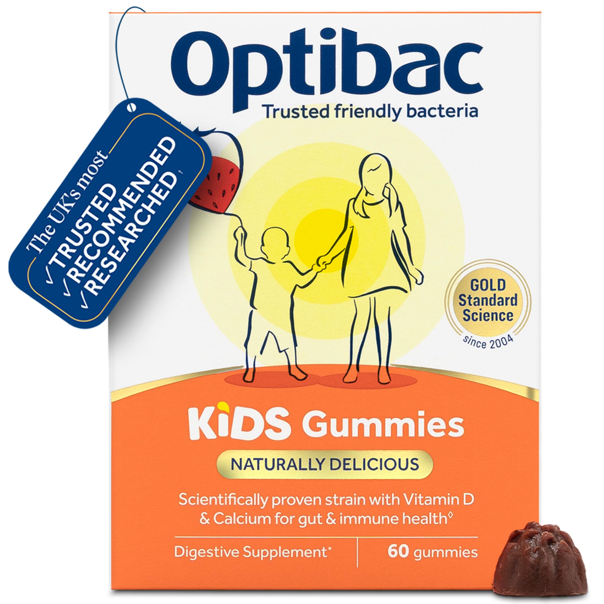 Optibac Kids Gummies - Friendly Bacteria for Kids - 60 Vegan Gummies