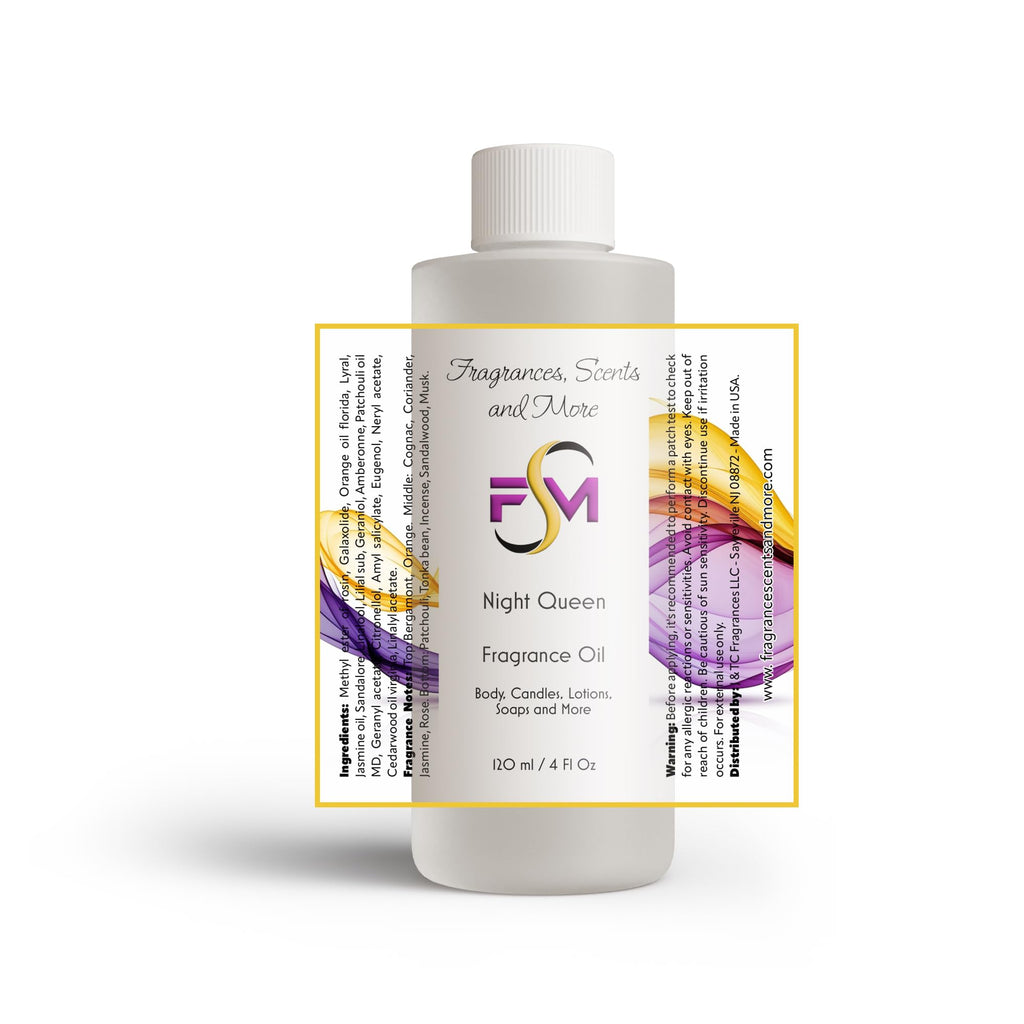 Night Queen Fragrance Oil - 4 Fl Oz Plastic Bottle (120ml)