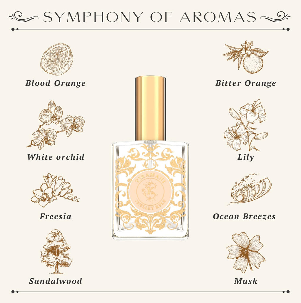 Shelley Kyle Tiramani Perfume with Perfect Floral Fragrance, Long-Lasting Scent, Great Choice for Everyday Wear, 30ml