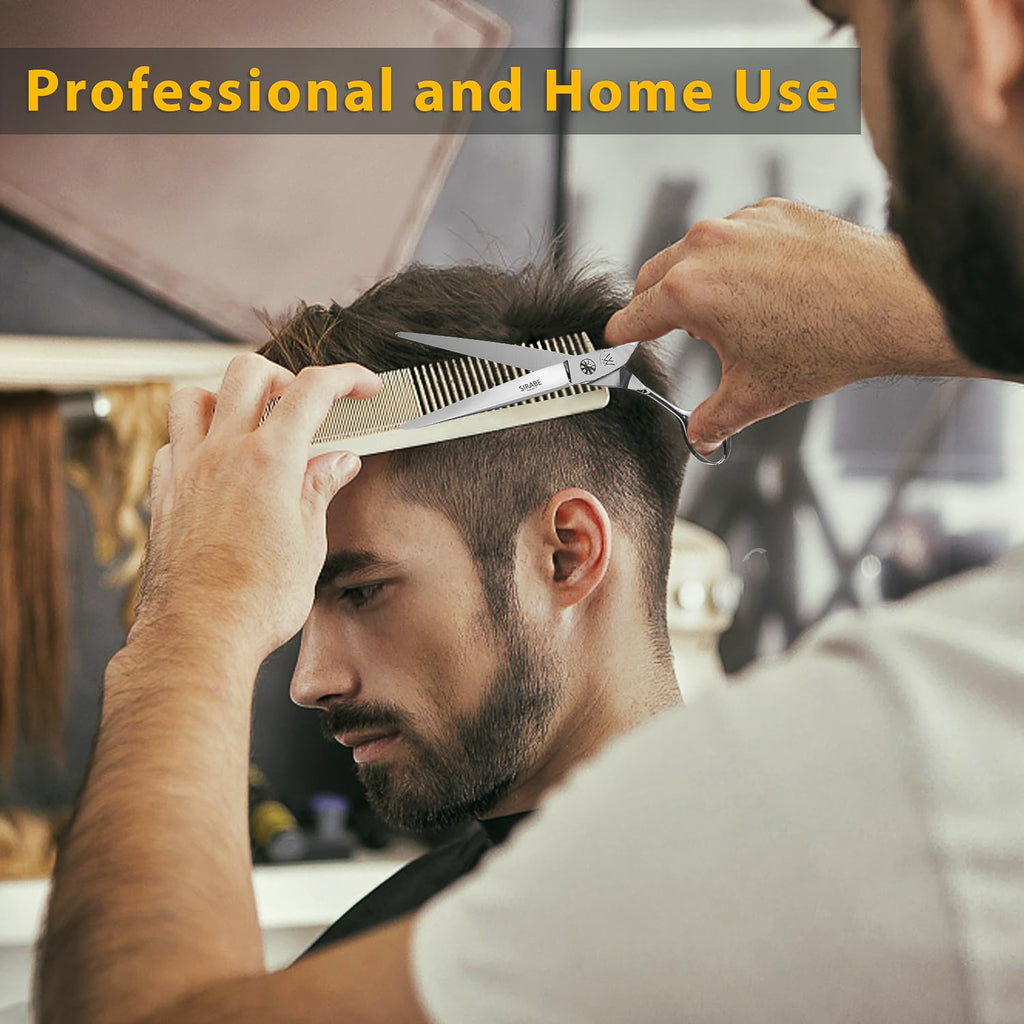 Sirabe HIGH-END Professional Barber Scissors, Ultra Sharp Blades, Hair Cutting Scissors Shears Haircut Scissors for Salon Hairdressing and Home Use