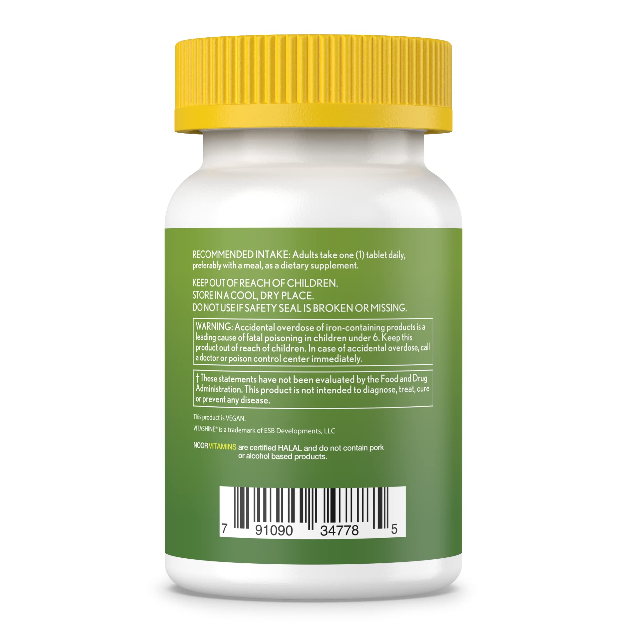 Noor Vitamins Halal Womens Multivitamin & Mineral I Once Daily Vitamin Supplement I Vegan | Supports Energy, Immunity, Metabolism, Healthy Appearance and Stages of Motherhood I 2-Month Supply