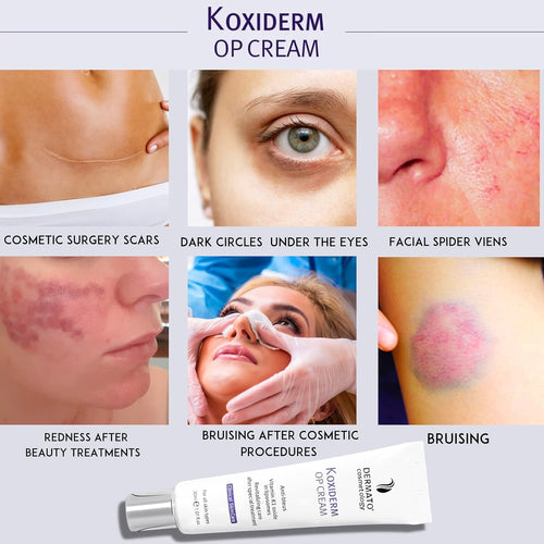 Anacis Vitamin K1 Oxiderm Cream Minimizing Appearance of Old and New Scars, Dark Eye Circles, Bruises, Varicose Veins, Purpura and Redness 1.01Oz (2 BOXES)