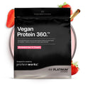 Protein Works | Vegan Protein 360 - Platinum, Strawberries & Cream, 500g