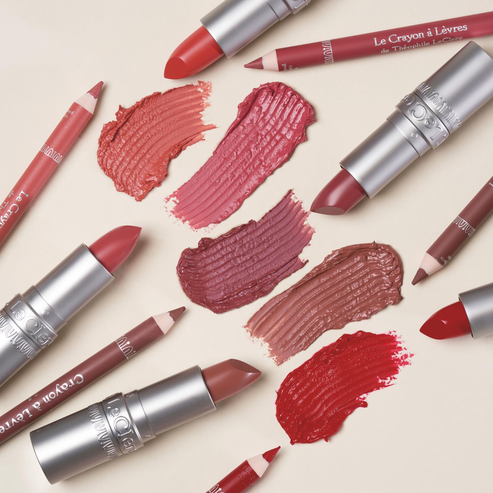 T. Leclerc Satin Lipstick - Intense Lustrous Moisturizing Creamy Formula High Impact Color Pigment Long Lasting Face Makeup Pink Lip Cream Hydrating Conditioning Stick Balm Made In France (Songe)