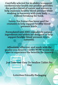 Blood Pressure Support - High Potency Natural Food Supplement Pills - 180 Day Supply