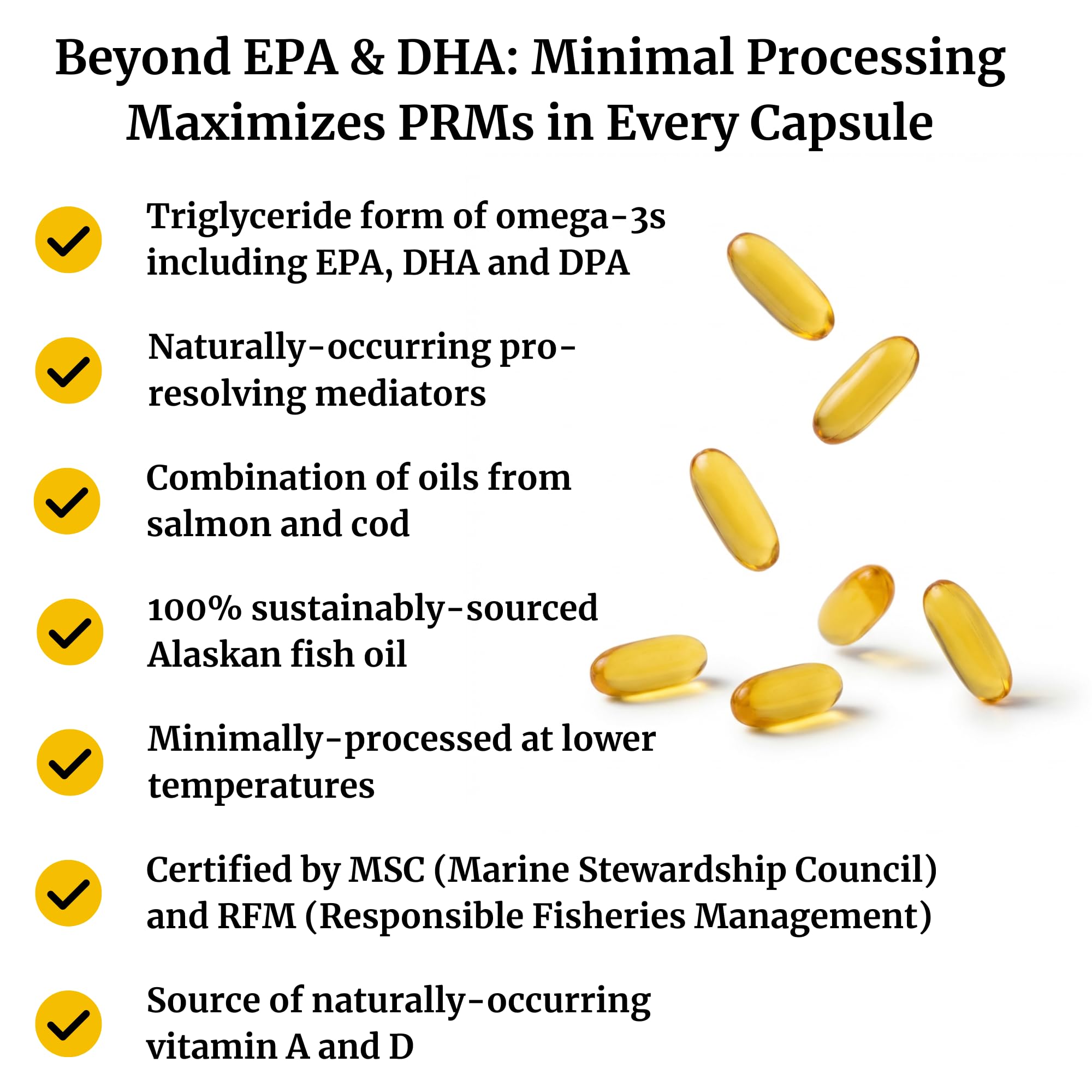 BIG BOLD HEALTH Omega-3 Rejuvenate Wild Alaskan Fish Oil Supplement with PRMs ⎹ EPA, DHA, & DPA Fatty Acids ⎹ Vitamins A and D to Support Immune Balance & Brain Wellness (120 Softgels)