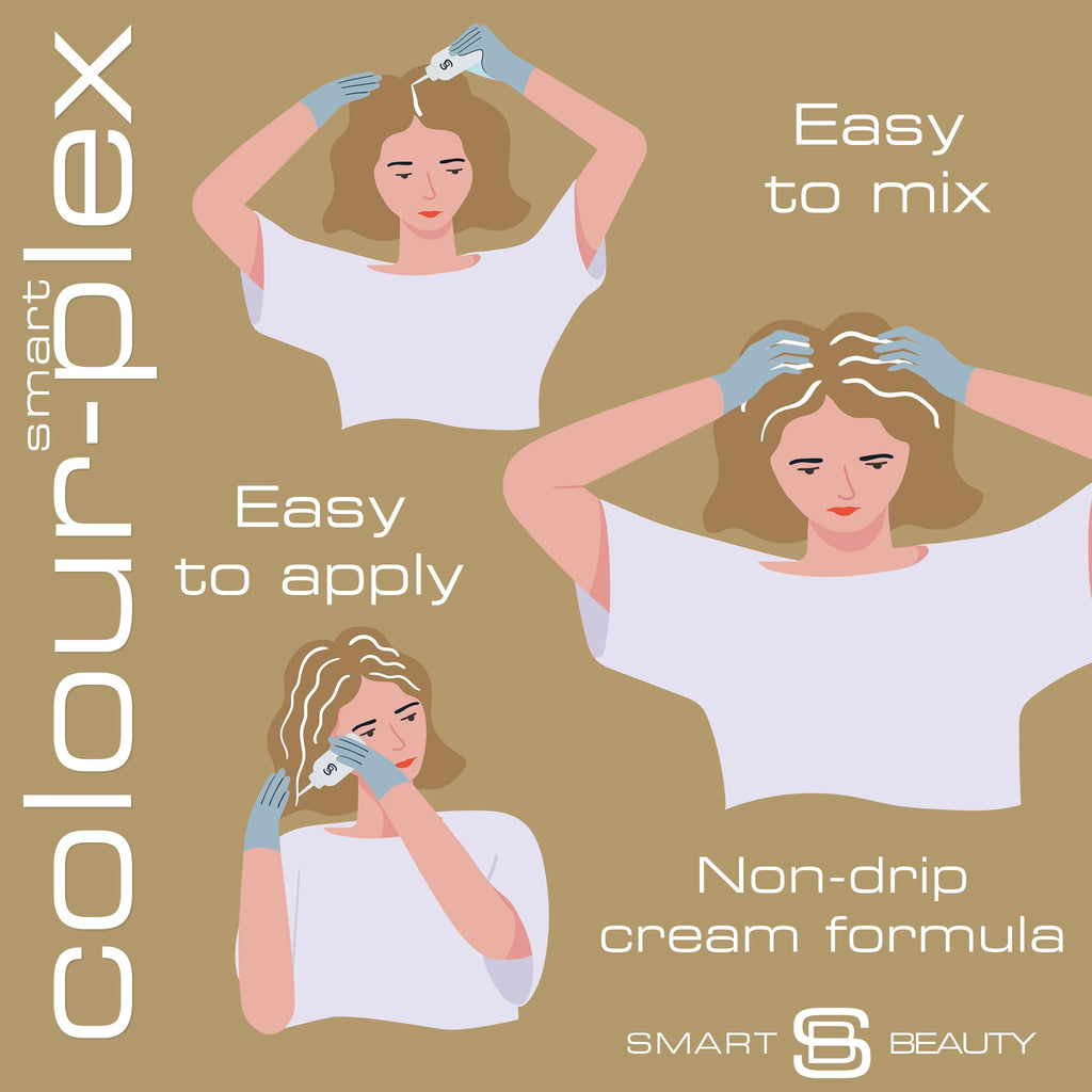 Platinum Blonde Hair Dye with added Plex Hair Care Conditioner, Permanent Hair Colour with Natural Platinum Hair Toner for Blonde Hair, Vegan Hair Dye, Cruelty-Free - Smart Beauty (Pack of 2)