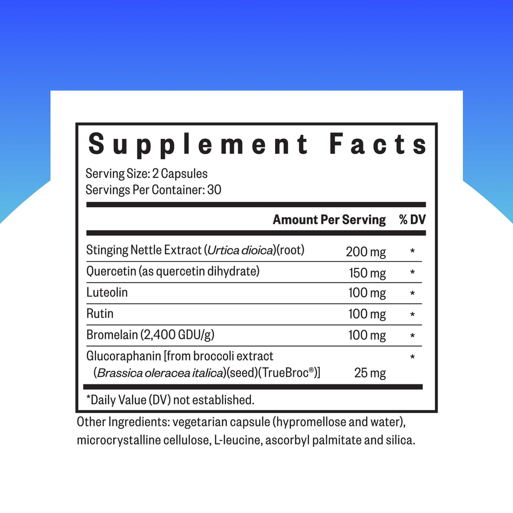 Seeking Health HistaminX - Supplement with Bromelain & Flavonoids - Formula Aids Healthy Swelling Responses & Seasonal Comfort - Support Immune System with Antioxidants - 60 Capsules