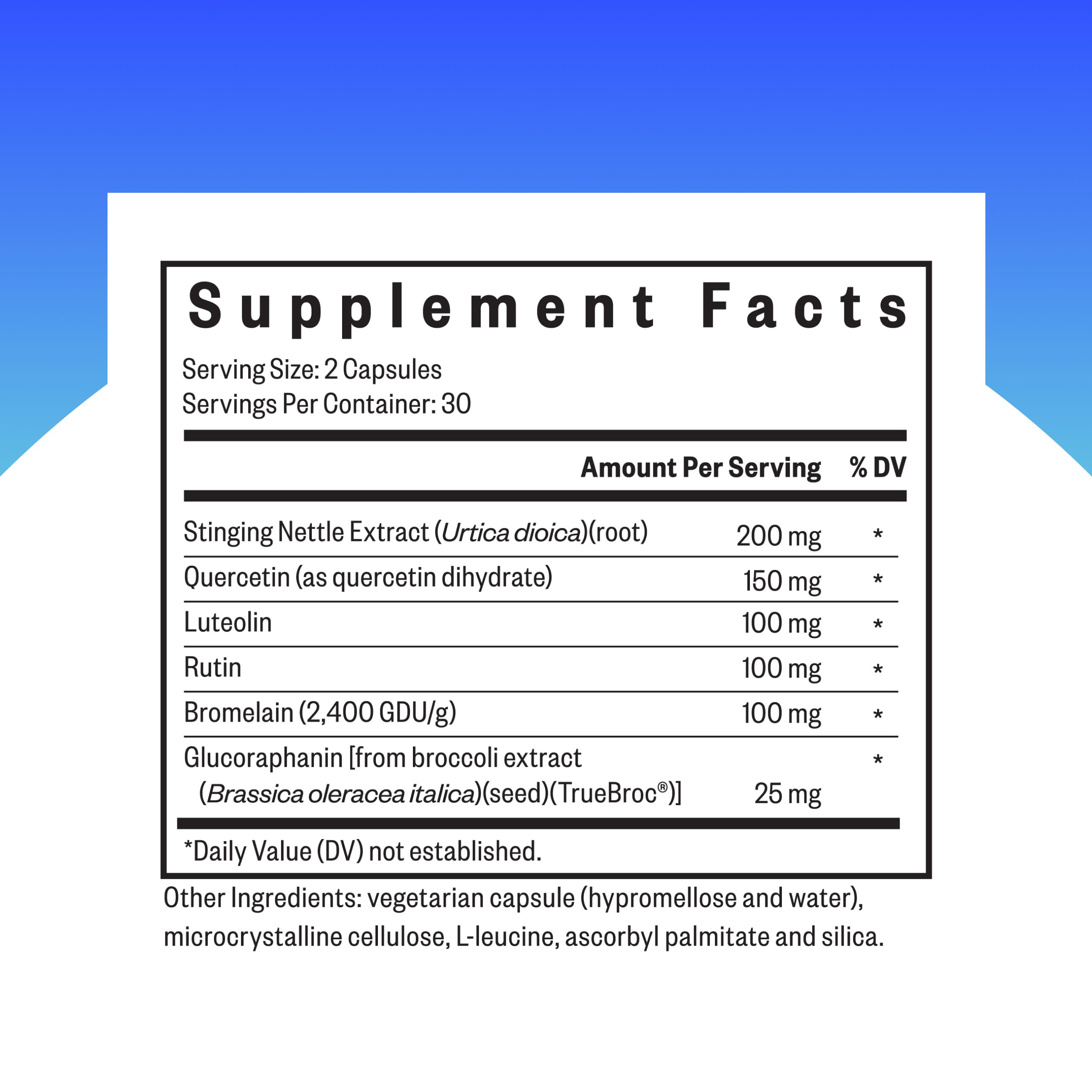 Seeking Health HistaminX - Supplement with Bromelain & Flavonoids - Formula Aids Healthy Swelling Responses & Seasonal Comfort - Support Immune System with Antioxidants - 60 Capsules