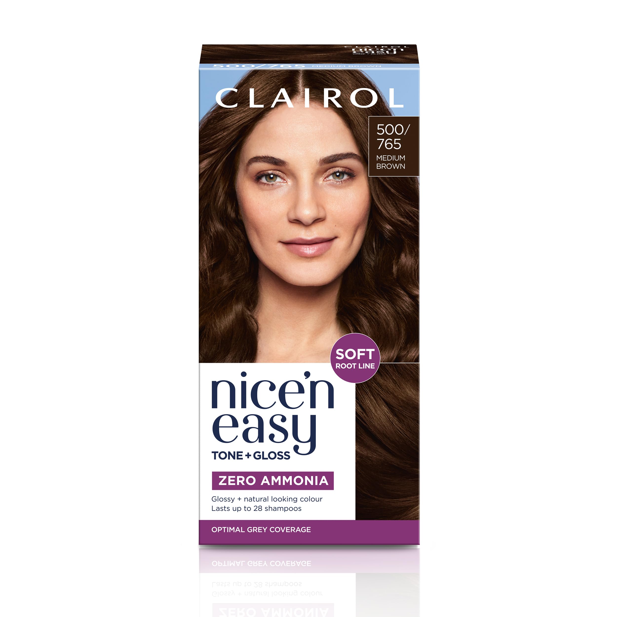 Clairol Nice'n Easy Tone+Gloss Semi Permanent Hair Dye - 500/765 Medium Brown