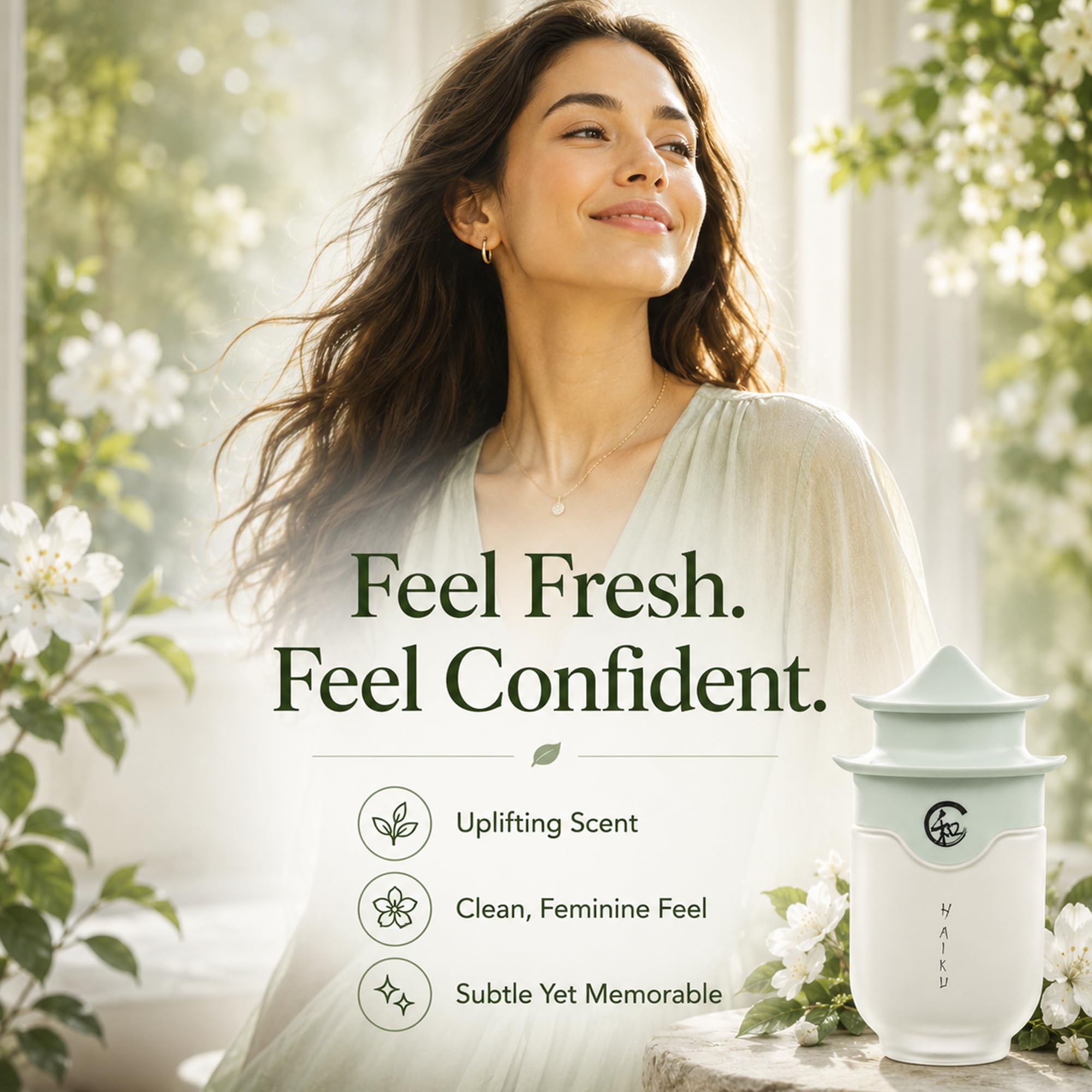 AVON Haiku Eau de Parfum for Women – Nature Inspired Women’s Fragrances – Fresh Green Floral Long Lasting Perfumes for Women with Japanese Yuzu – 1.7 fl oz Womens Signature Perfume for Daily Zen Wear