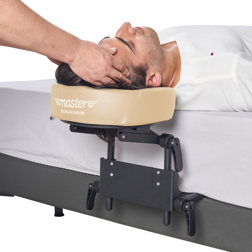 Home Use Sleeping Mattress Top Massage Kit-Adjustable Headrest Face Pillow Cradle & Face Cushion Support Bracket, Head Face Rest Support- Eye Surgery Recovery - Cream