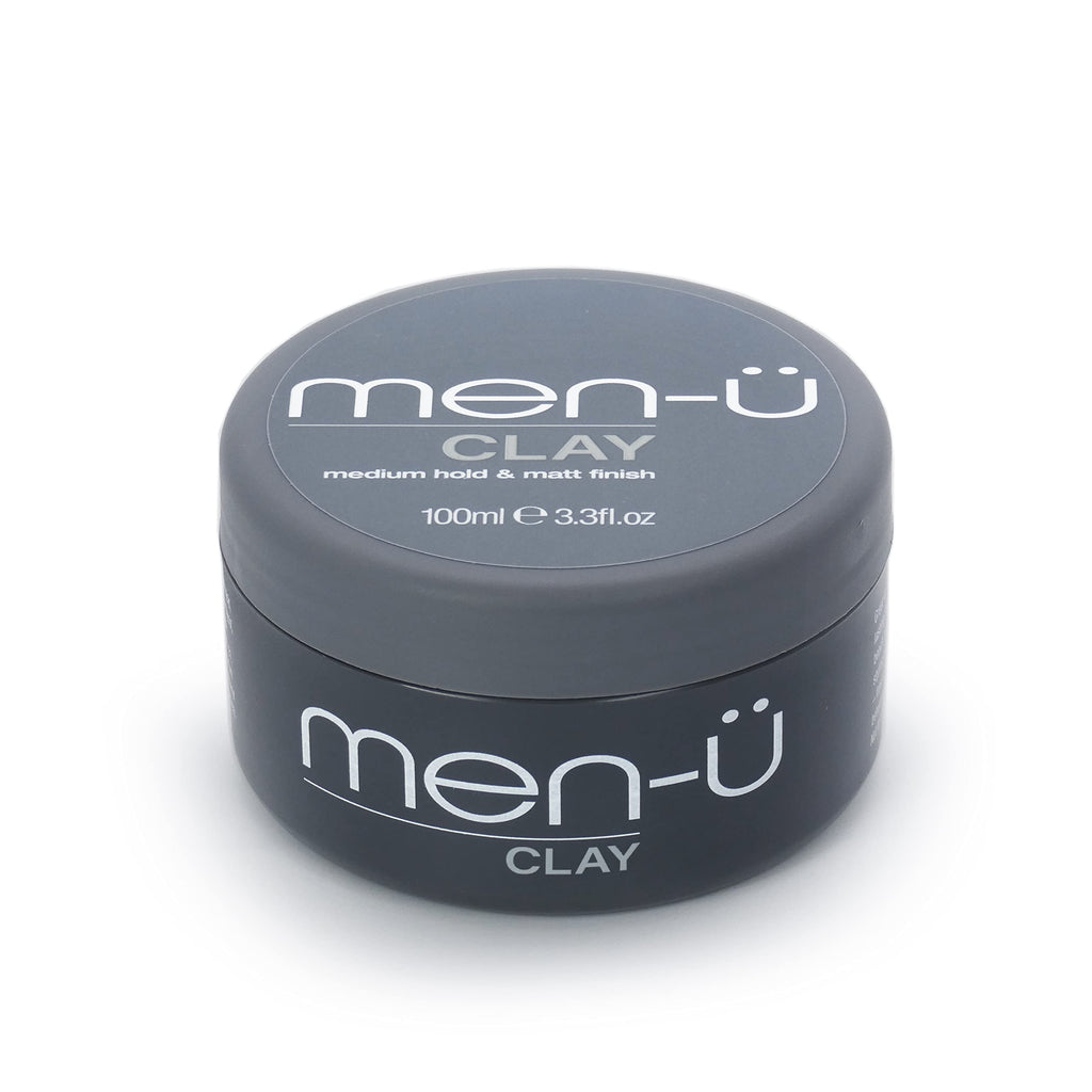 men-u CLAY styling 100ml, mens hair products – For matt & choppy styles. SIGNATURE MELON FRAGRANCE - Mens hair wax, medium hold & matt finish / 100ml