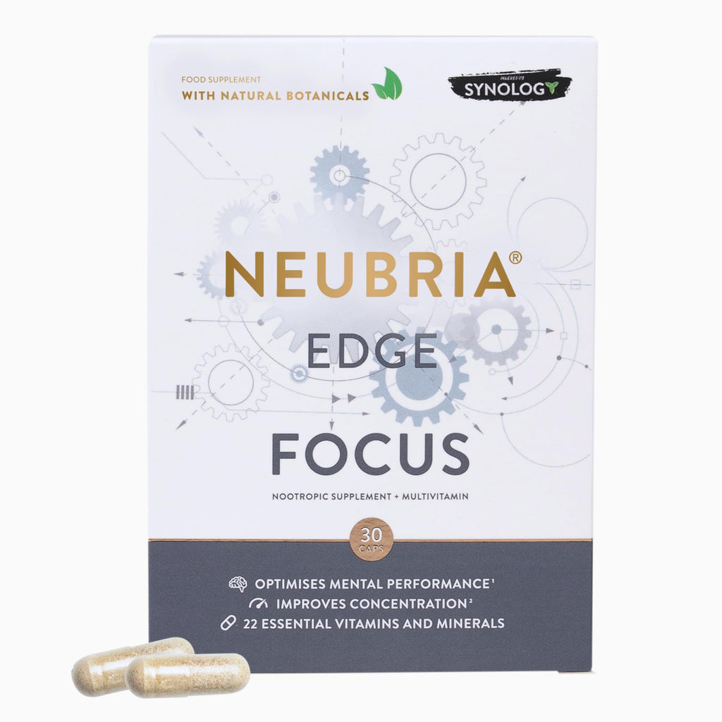 NEUBRIA Edge Focus Supplement – Multivitamin + Nootropics Brain Support with Bacopa Monnieri, Ashwagandha, Rhodiola, Ginkgo Biloba, Sage, Blueberry & Rosemary – Potent Cognitive Formula – 30 Capsules